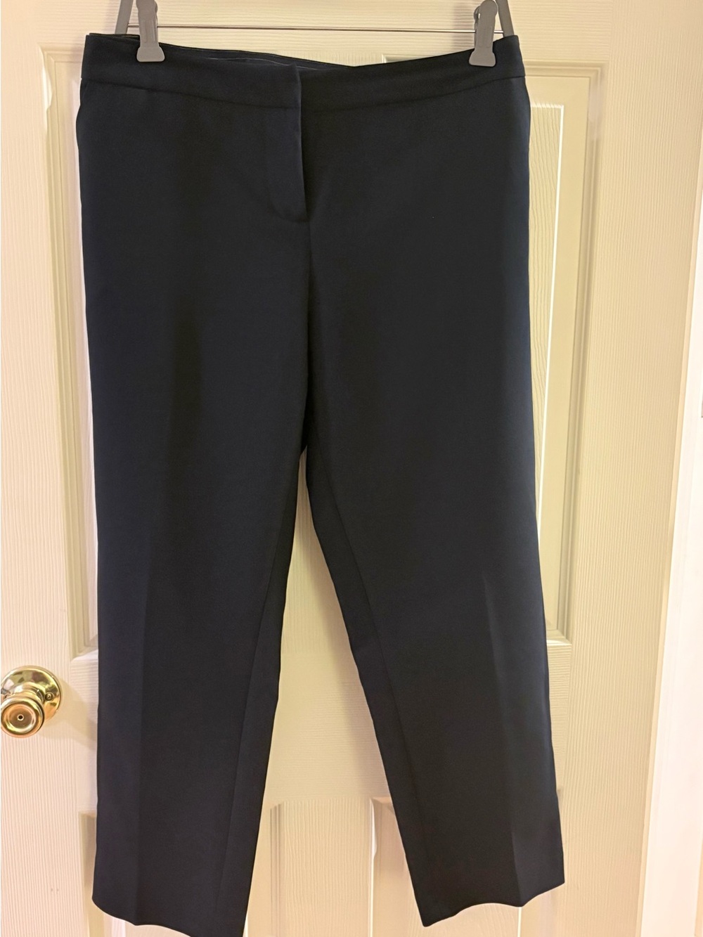 Women's Navy Straight-Leg Pants